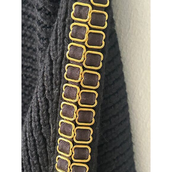 Black Cynthia Steffe, 90s, L, wool - with gold details - Picture 2 of 5